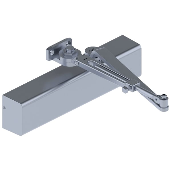 Hager Manual, Hydraulic, Hager Door Coordinators and Closers, Door Closer, Heavy Duty Aluminum 5200-MLT HO ALM - main